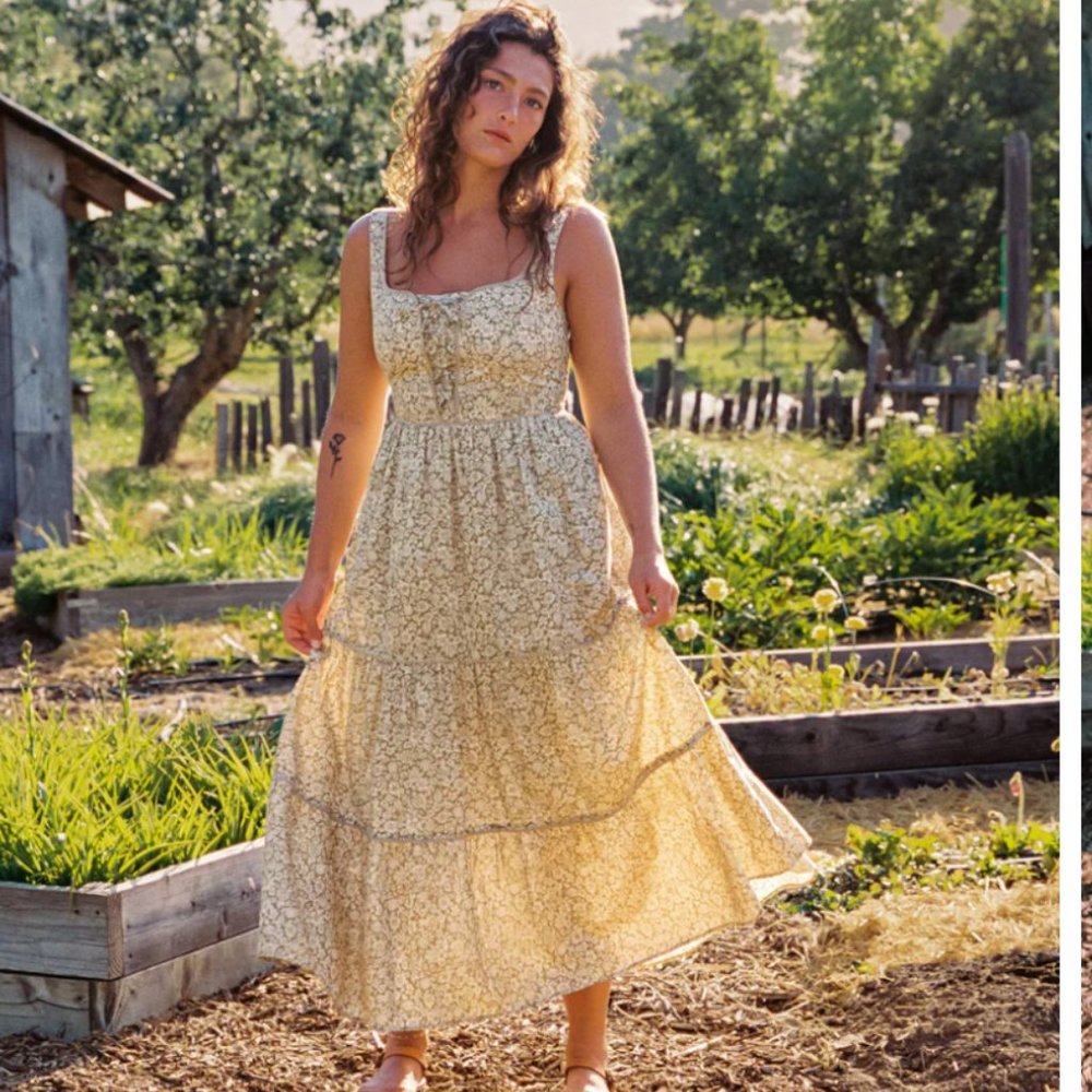 ISO Adele Dress by Christy Dawn in Daisy Green